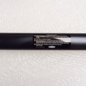 Black plastic spindle with paper loading instructions and "Bobrick" branding.