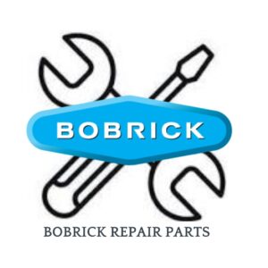 Bobrick logo with crossed wrench and screwdriver, blue shield background, "Bobrick Repair Parts".