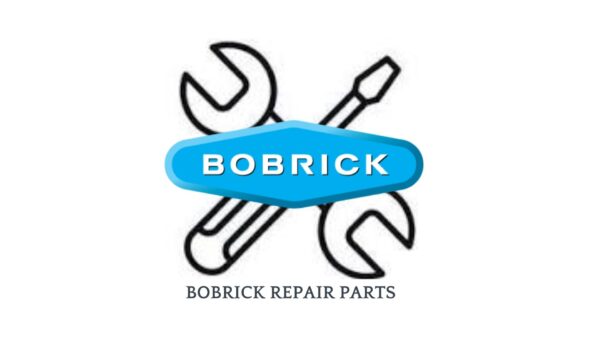 Bobrick logo with crossed wrench and screwdriver, blue shield background, "Bobrick Repair Parts".