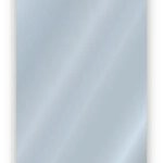 Rectangular mirror with diagonal light gradients on the reflective surface.