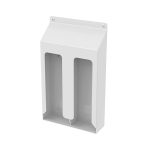Bobrick B-9881  Surface-Mounted Vertical Bay Paper Towel Holder, Ligature Resistant, White Powder-Coated