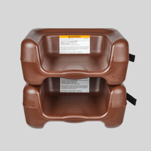 Koala Kare KB854-09S Restaurant Booster (1-pack) - Brown - Image 4