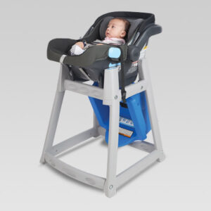 Koala Kare KB977-09  KidSitter High Chair and Infact Seat Cradle - Grey/Brown - Image 3