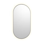 Bobrick B-104 2448.MBLK  Pill Shaped Backlit LED Mirror 24" x 48", Matte Black